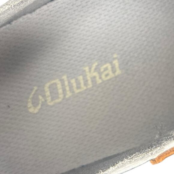 OLUKAI Mio Li in Mist Grey/Poi Mesh Lace Up Sneakers Men's Size 8 - Picture 7 of 10